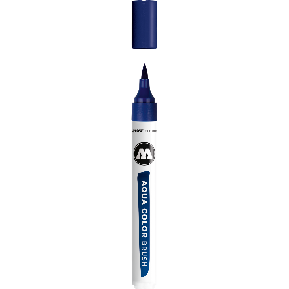 Aqua Color Brush Pen - Molotow - 011, Primary Blue, 1 mm