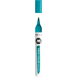 Aqua Color Brush Pen - Molotow - 013, Turquoise, 1 mm