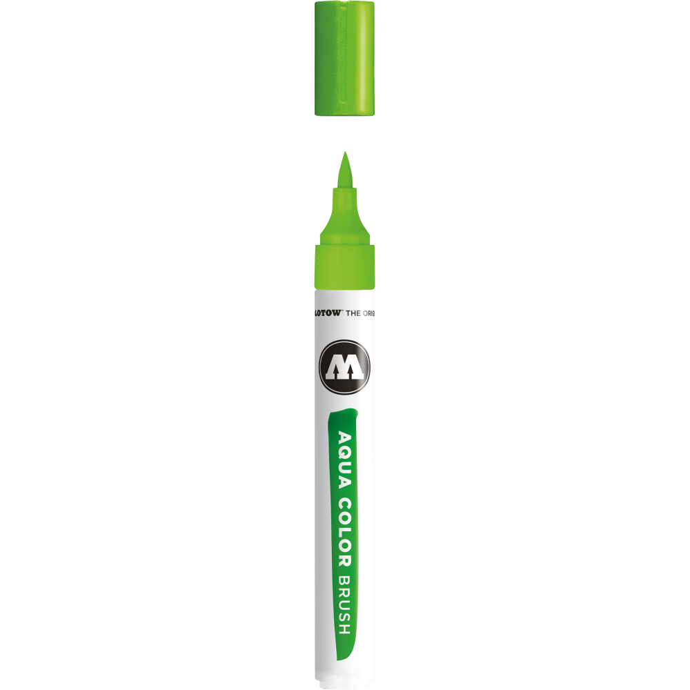 Aqua Color Brush Pen - Molotow - 016, Yellow Green, 1 mm
