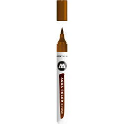 Aqua Color Brush Pen - Molotow - 019, Brown, 1 mm