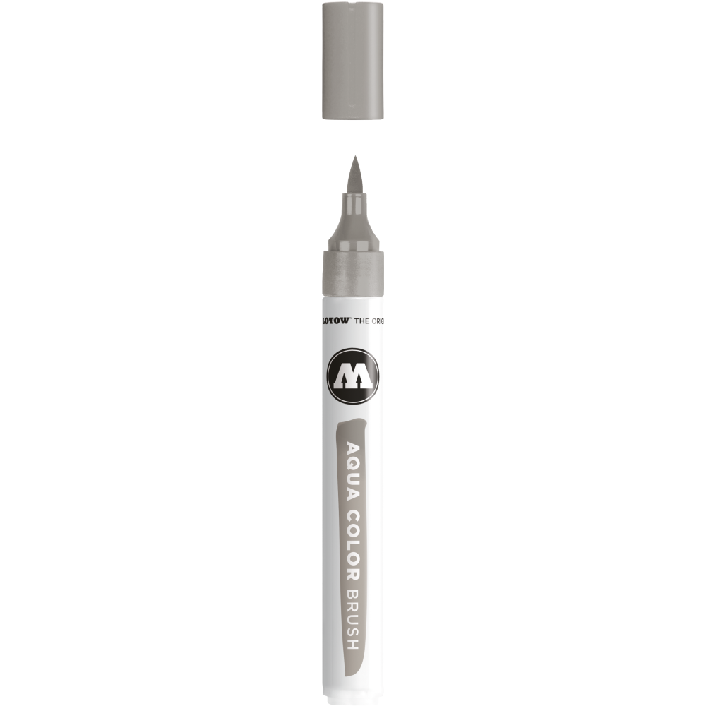 Aqua Color Brush Pen - Molotow - 037, Warm Grey 02, 1 mm
