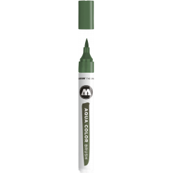 Aqua Color Brush Pen - Molotow - 050, Olive, 1 mm