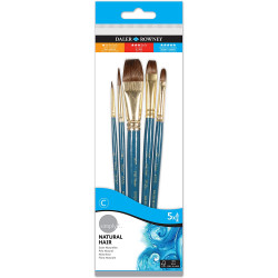Set of natural brushes,...