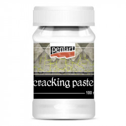Pasta pękająca Cracking Paste do decoupage - Pentart - biała, 100 ml