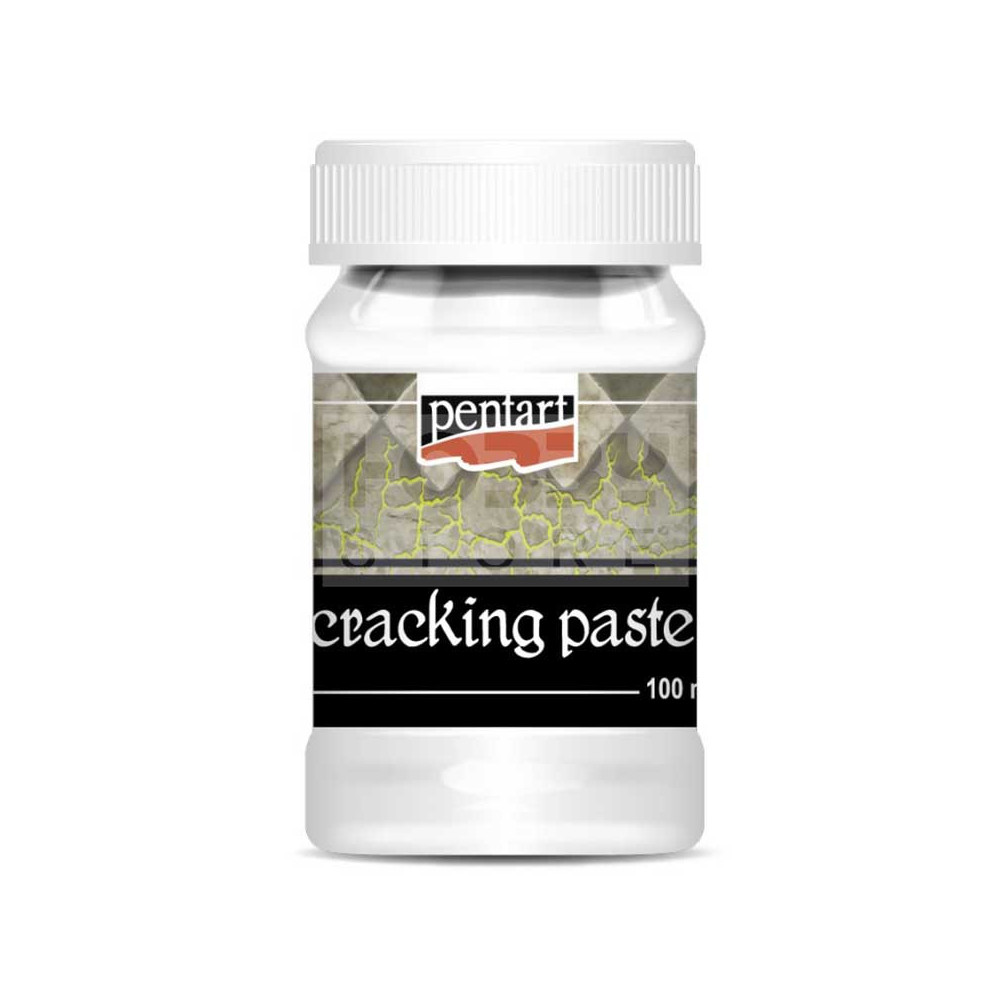 Pasta pękająca Cracking Paste do decoupage - Pentart - biała, 100 ml