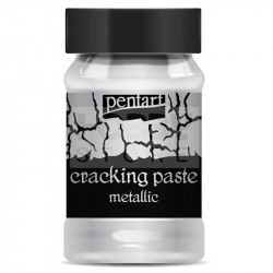 Decoupage Cracking Paste - Pentart - silver, 100 ml
