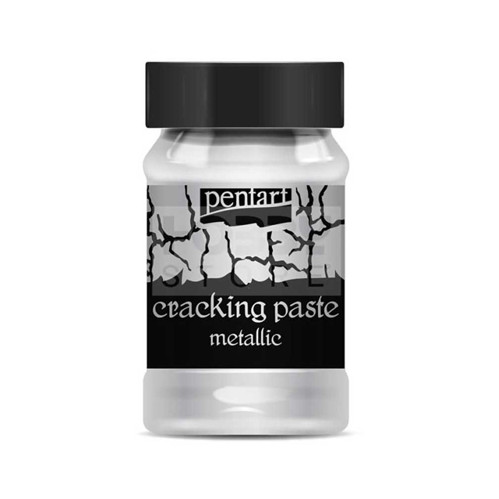 Pasta pękająca Cracking Paste do decoupage - Pentart - srebrna, 100 ml