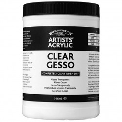 Clear Gesso for oils and acrylics - Winsor & Newton - 946 ml