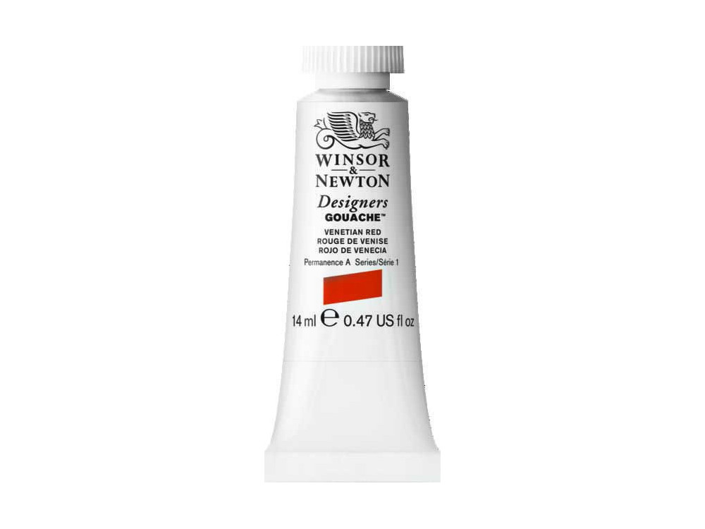 Farba gwasz Designers Gouache - Winsor & Newton - Venetian Red, 14 ml
