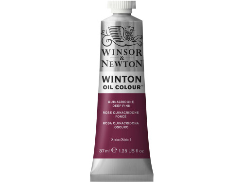 Farba olejna Winton Oil Colour - Winsor & Newton - Quinacridone Deep Pink, 37 ml