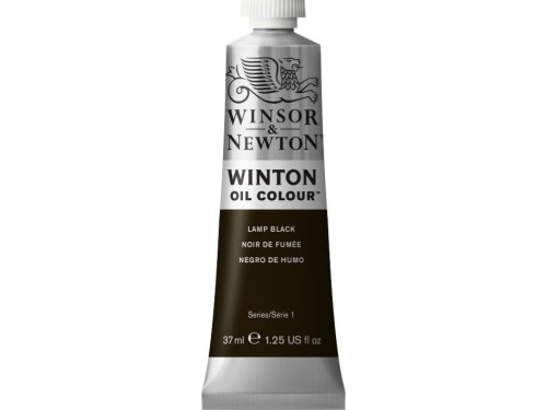 Farba olejna Winton Oil Colour - Winsor & Newton - Lamp Black, 37 ml