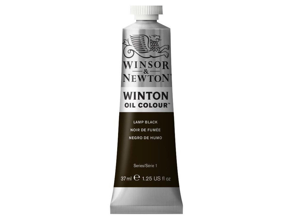 Farba olejna Winton Oil Colour - Winsor & Newton - Lamp Black, 37 ml