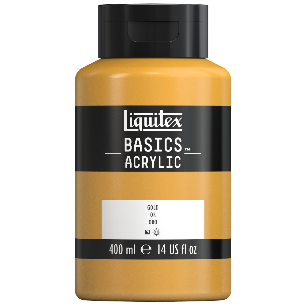 Farba akrylowa Basics Acrylic - Liquitex - 051, Gold, 400 ml