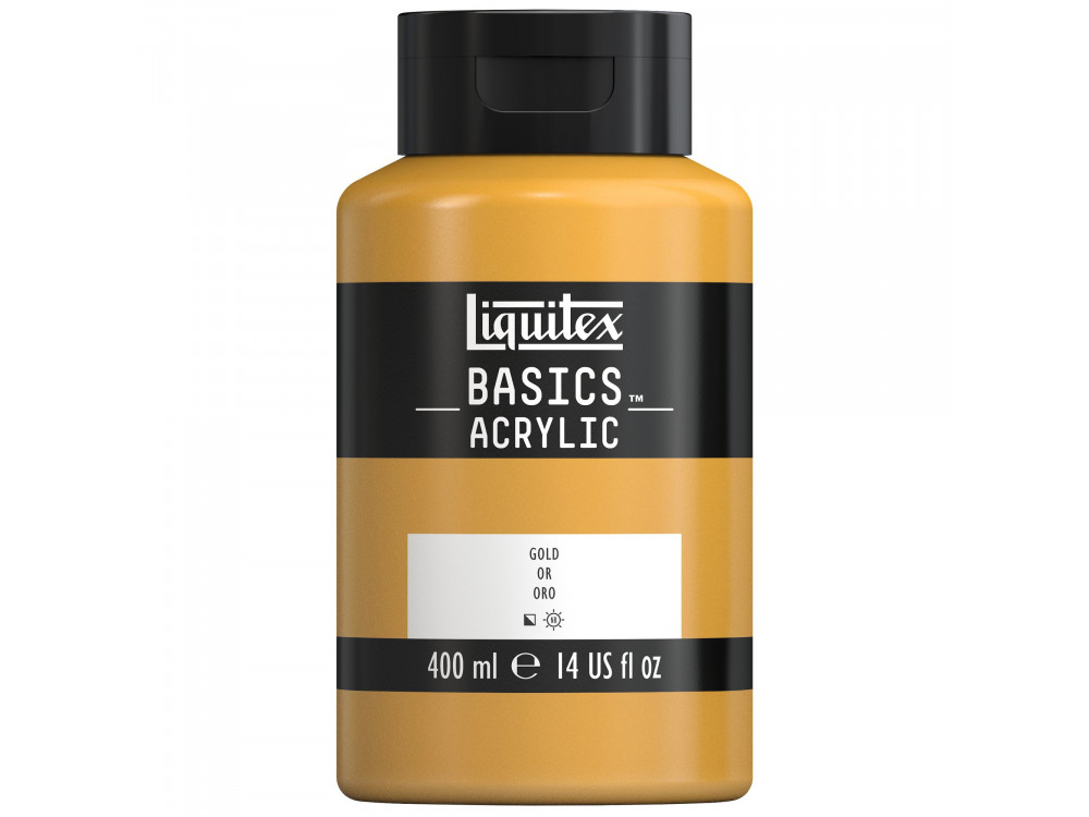 Farba akrylowa Basics Acrylic - Liquitex - 051, Gold, 400 ml
