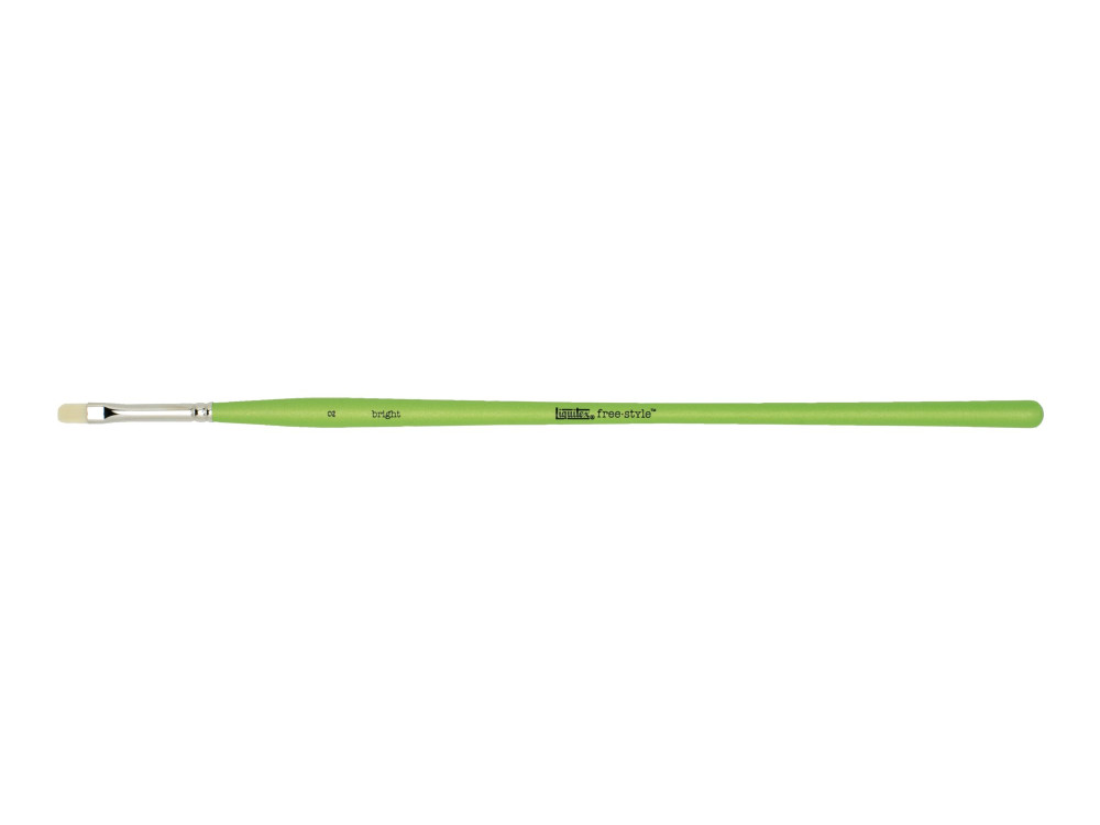 Bright, synthetic brush free-style - Liquitex - long handle, no. 2