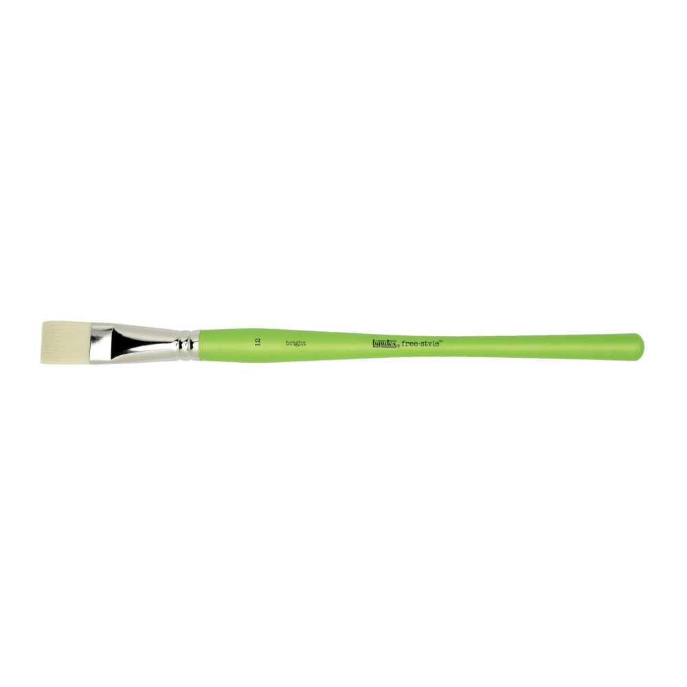 Bright, synthetic brush free-style - Liquitex - long handle, no. 12