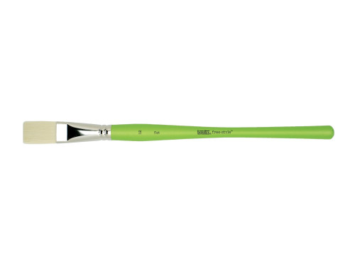 Flat, synthetic brush free-style - Liquitex - long handle, no. 12