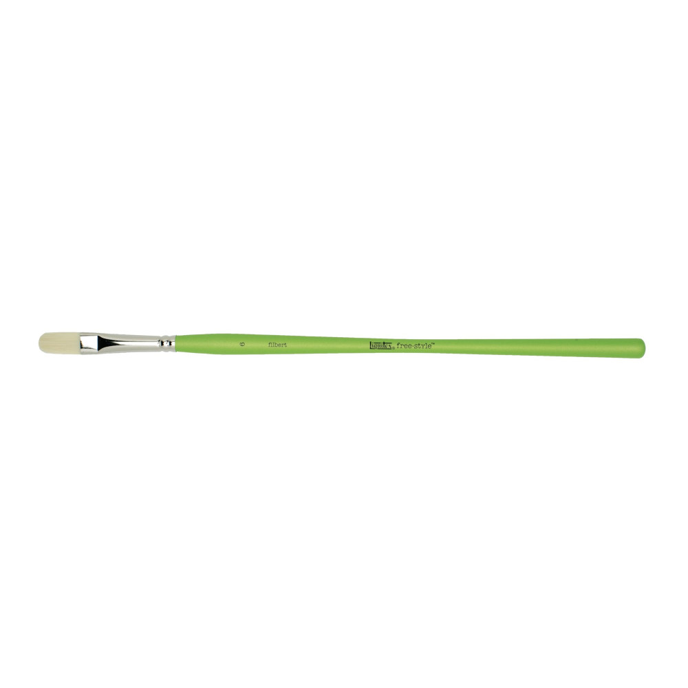 Filbert, synthetic brush free-style - Liquitex - long handle, no. 6