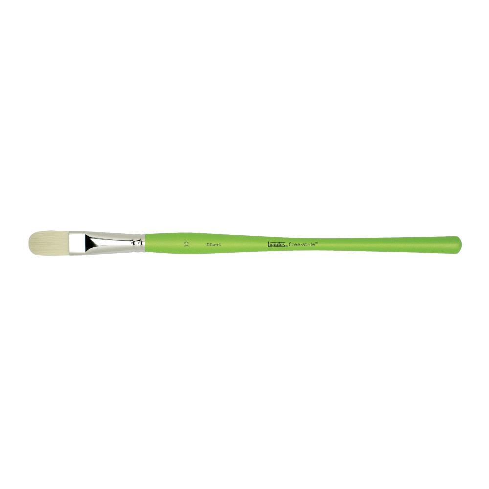 Filbert, synthetic brush free-style - Liquitex - long handle, no. 10