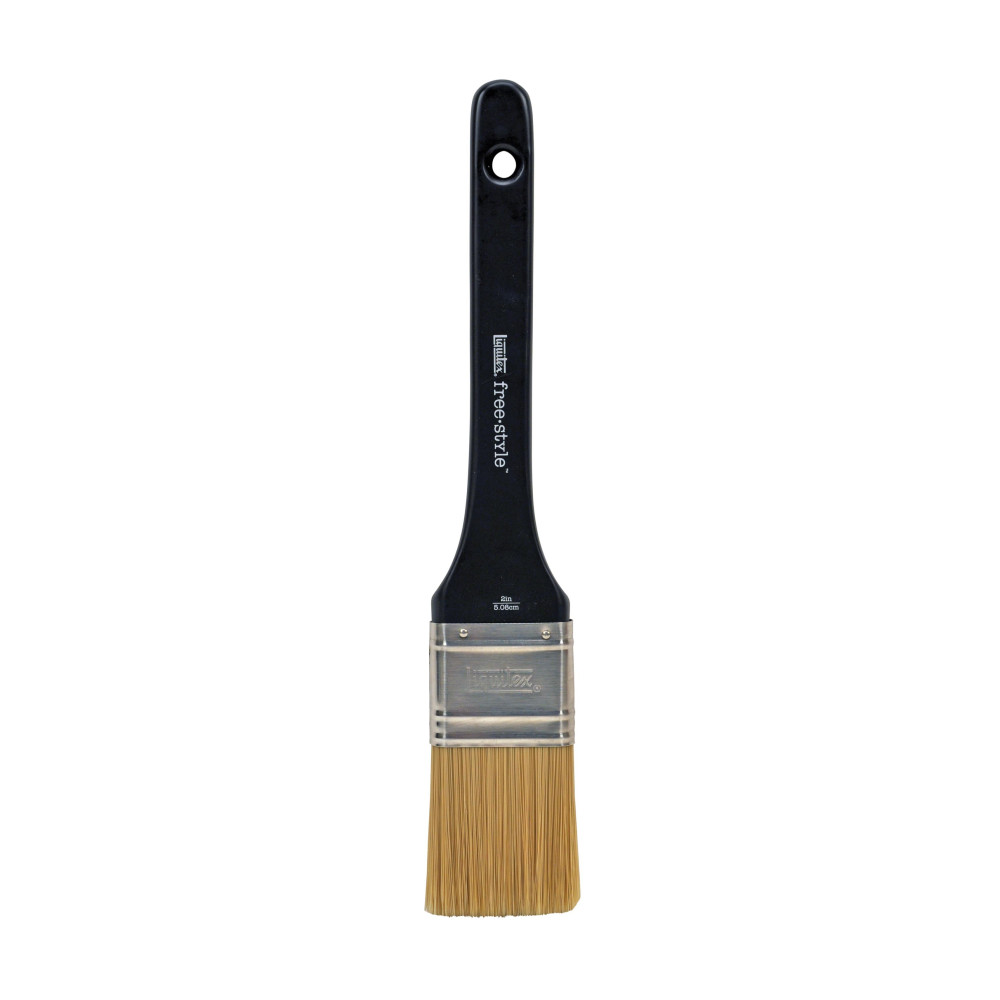 Universal Flat, synthetic brush free-style - Liquitex - long handle, 2''