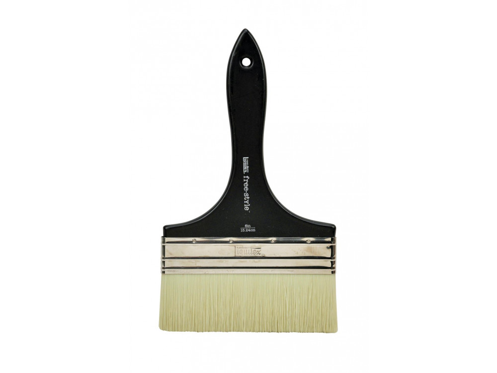 Broad Flat, synthetic brush free-style - Liquitex - short handle, 6''