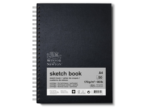 Szkicownik na spirali Sketch Book - Winsor & Newton - A4, 170g, 50 ark.