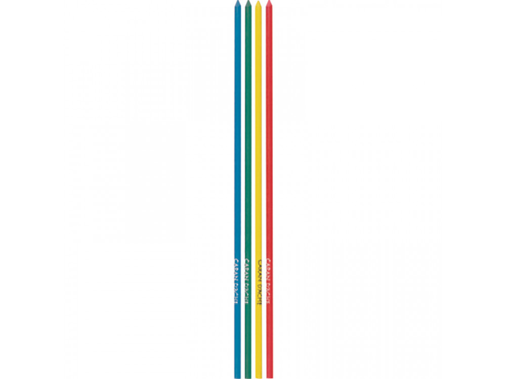 Wkłady grafitowe Technograph, 2 mm - Caran d'Ache - kolorowe, 4 szt.
