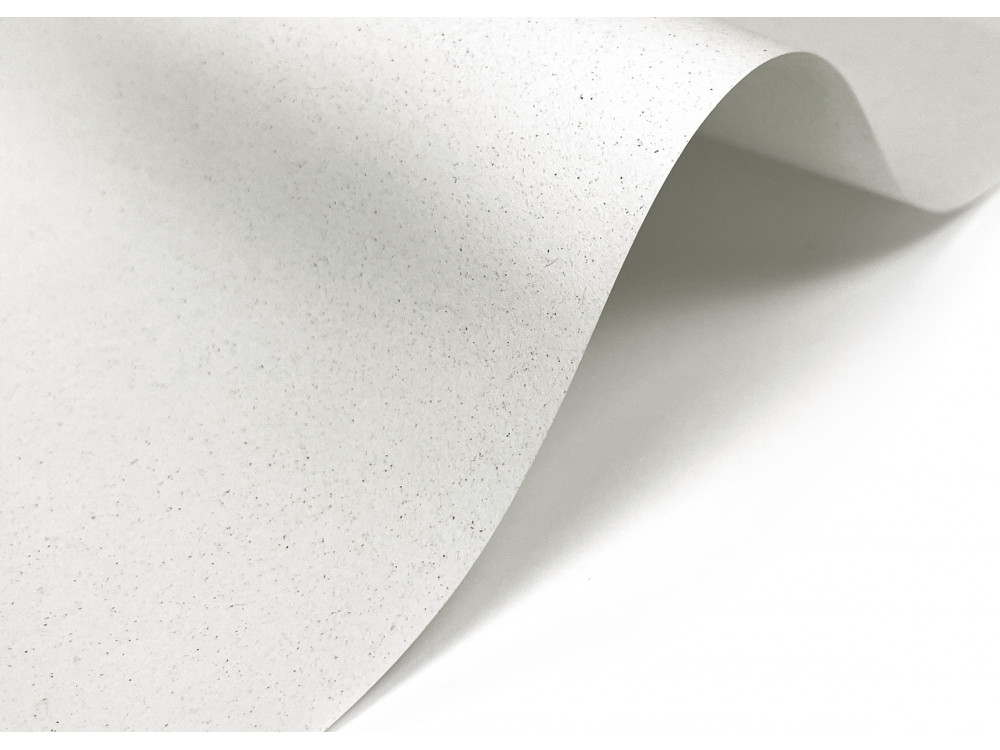 Crush paper 250g - Corn, white, A4, 100 sheets