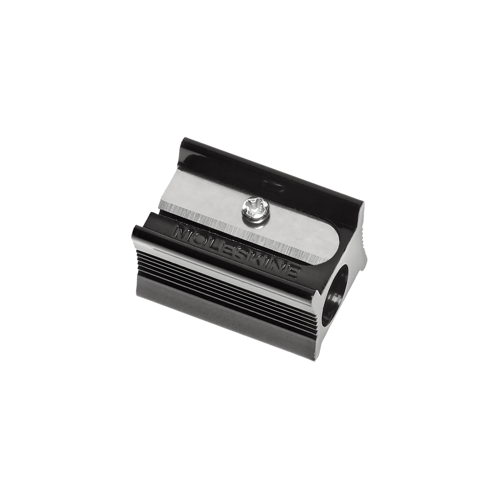Plastic sharpener with metal case - Moleskine - black