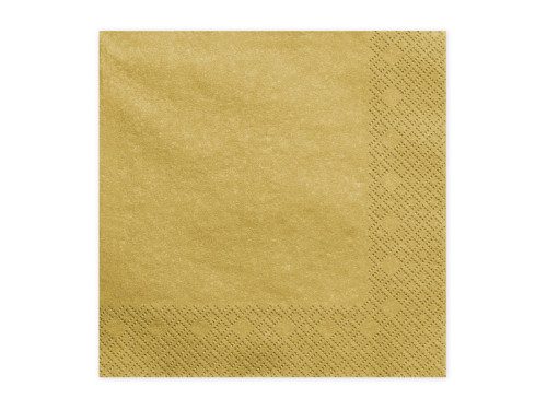 Napkins - metallic gold, 20 pcs.