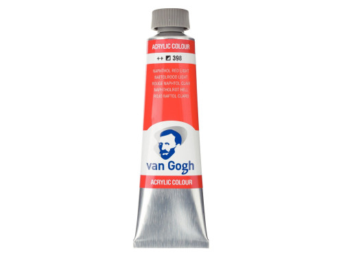 Acrylic paint - Van Gogh - Naphthol Red Light, 40 ml