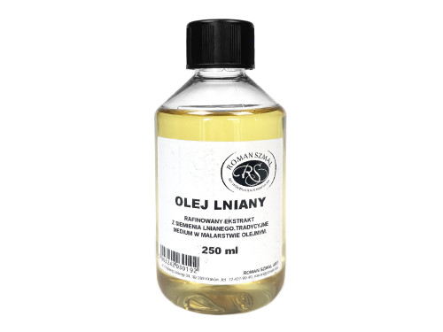 Olej lniany do farb olejnych, rafinowany - Roman Szmal - 250 ml