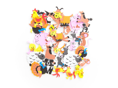 Foam stickers - DpCraft - Farm, 96 pcs.