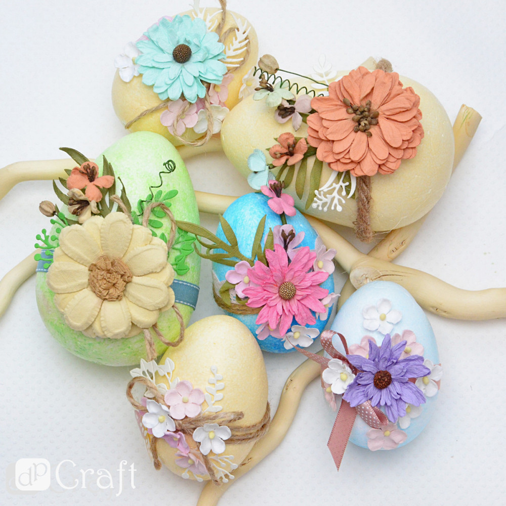 Decorative satine and rippe ribbons - DpCraft - Nudes, 6 pcs.
