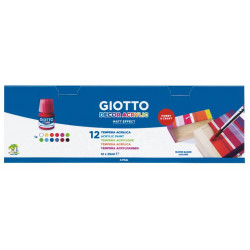 Farby akrylowe Decor Acrylic - Giotto - 12 kolorów x 25 ml