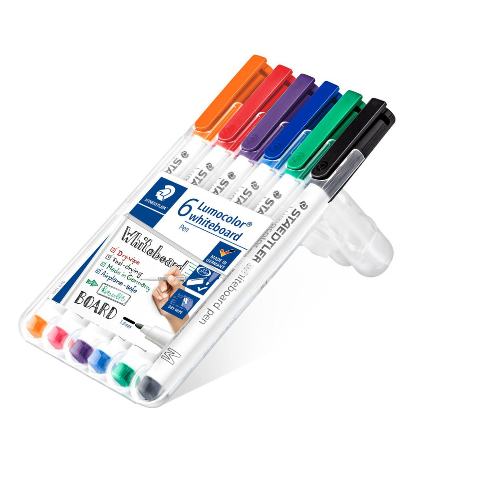 Whiteboard Lumocolor markers - Staedtler - 6 colors