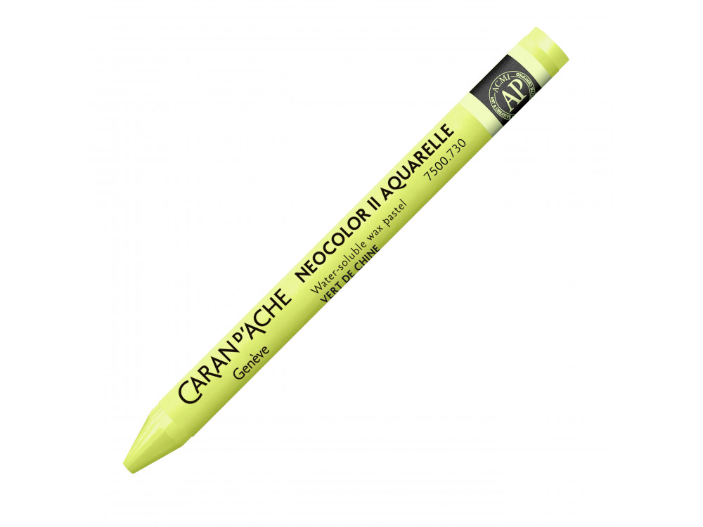Neocolor II water-soluble wax pencil - Caran d'Ache - 730, Chinese Green