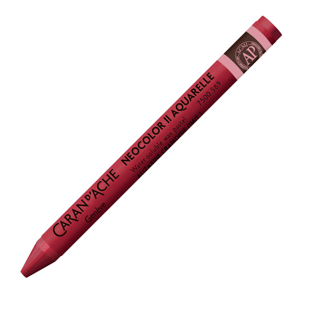 Neocolor II water-soluble wax pencil - Caran d'Ache - 589, Crimson Alizarin (hue)