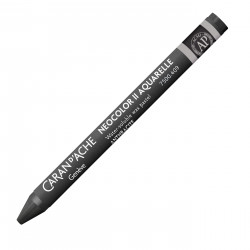 Neocolor II water-soluble wax pencil - Caran d'Ache - 409, Charcoal Grey