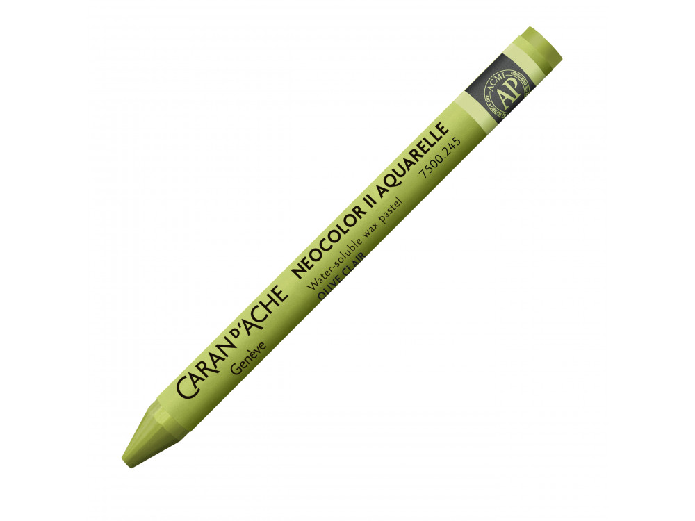 Neocolor II water-soluble wax pencil - Caran d'Ache - 245, Light Olive