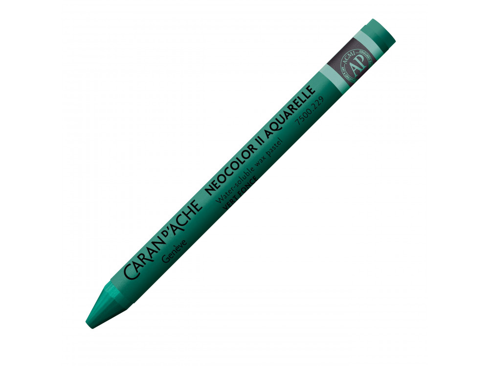 Neocolor II water-soluble wax pencil - Caran d'Ache - 229, Dark Green