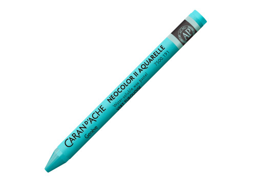 Neocolor II water-soluble wax pencil - Caran d'Ache - 191, Turquoise Green