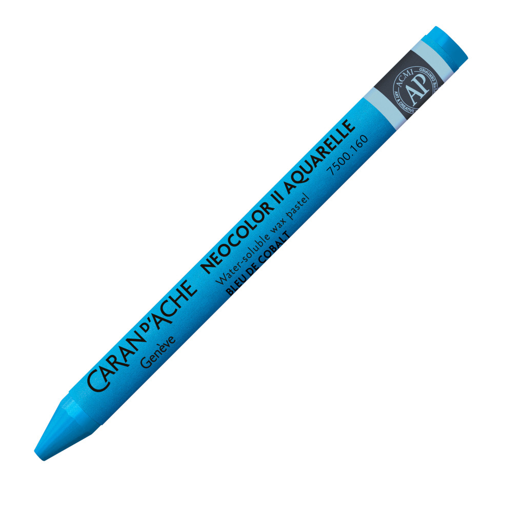 Neocolor II water-soluble wax pencil - Caran d'Ache - 160, Cobalt Blue