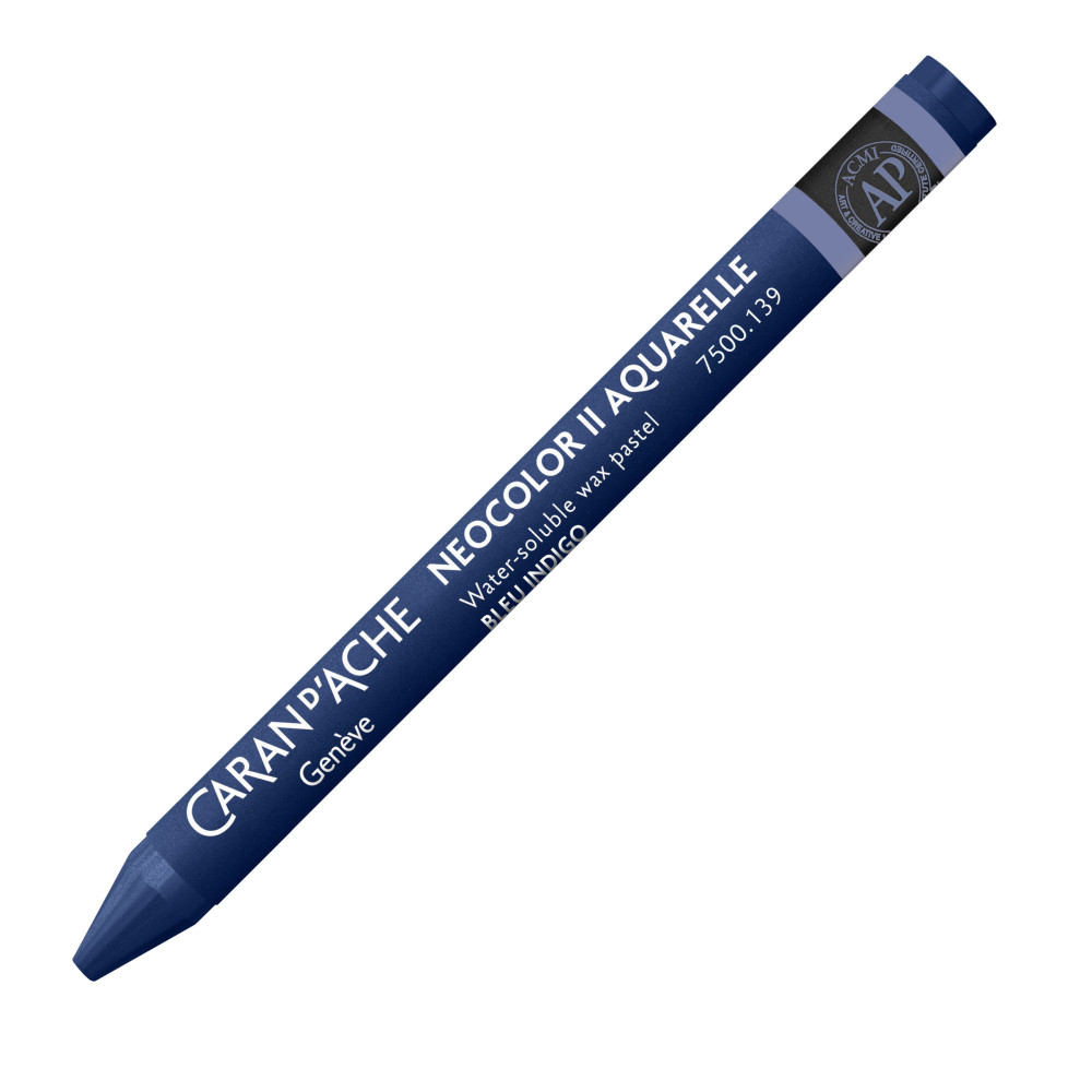 Neocolor II water-soluble wax pencil - Caran d'Ache - 139, Indigo Blue