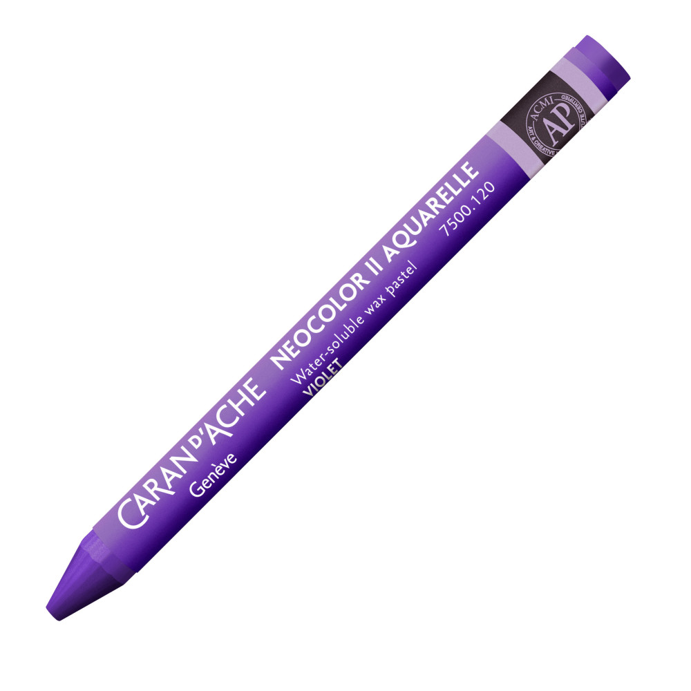 Neocolor II water-soluble wax pencil - Caran d'Ache - 120, Violet