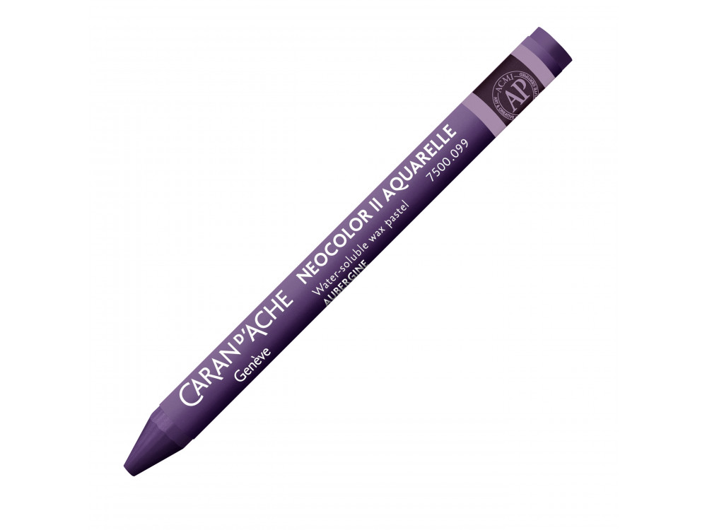 Neocolor II water-soluble wax pencil - Caran d'Ache - 099, Aubergine