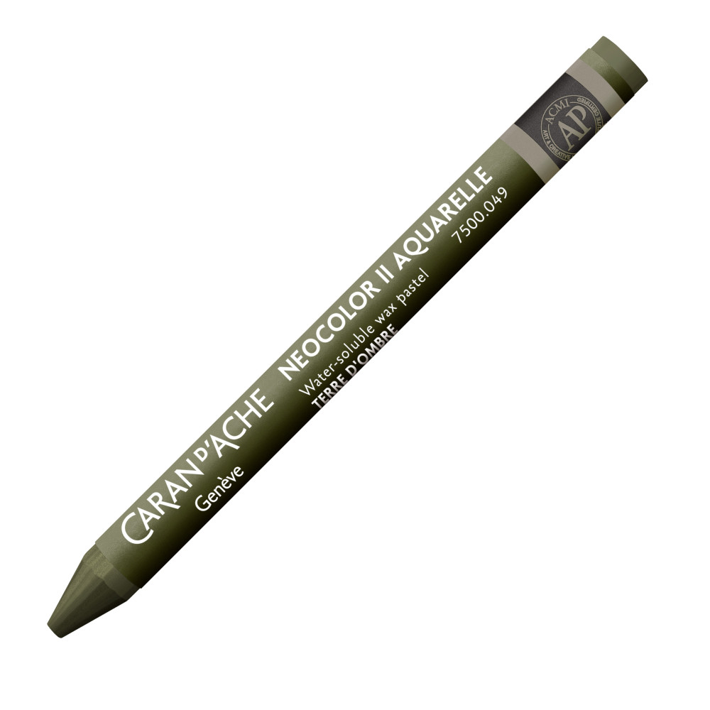 Pastela akwarelowa Neocolor II - Caran d'Ache - 049, Raw Umber