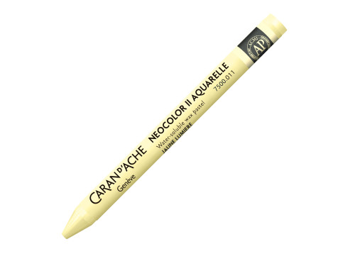 Neocolor II water-soluble wax pencil - Caran d'Ache - 011, Pale Yellow