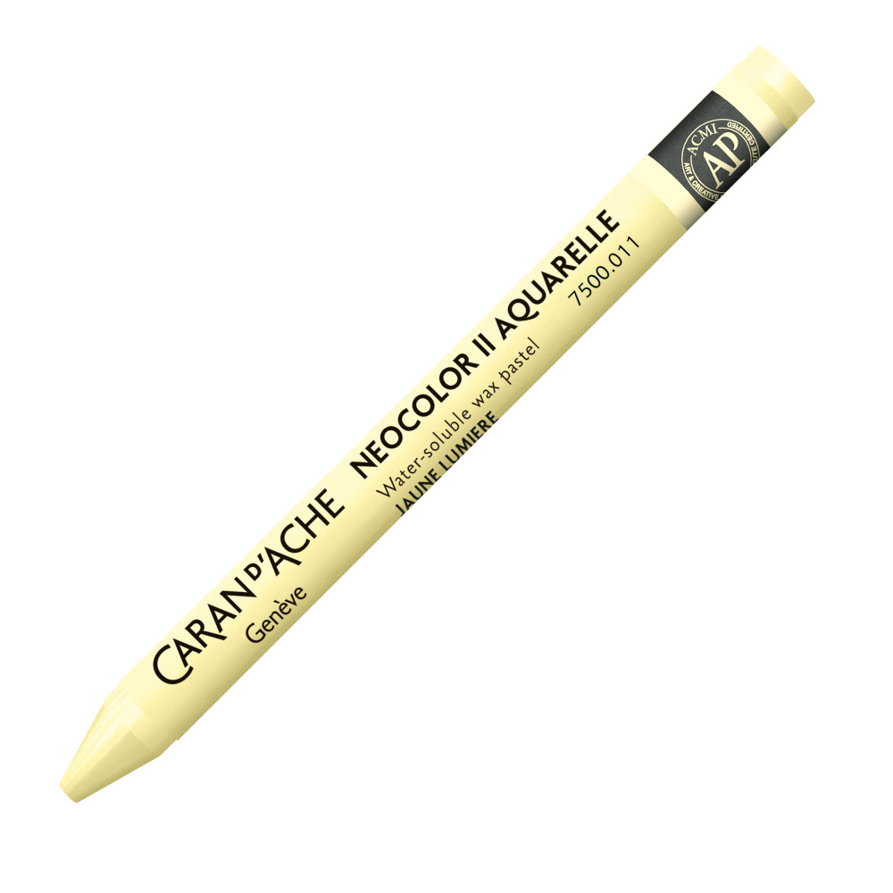 Neocolor II water-soluble wax pencil - Caran d'Ache - 011, Pale Yellow