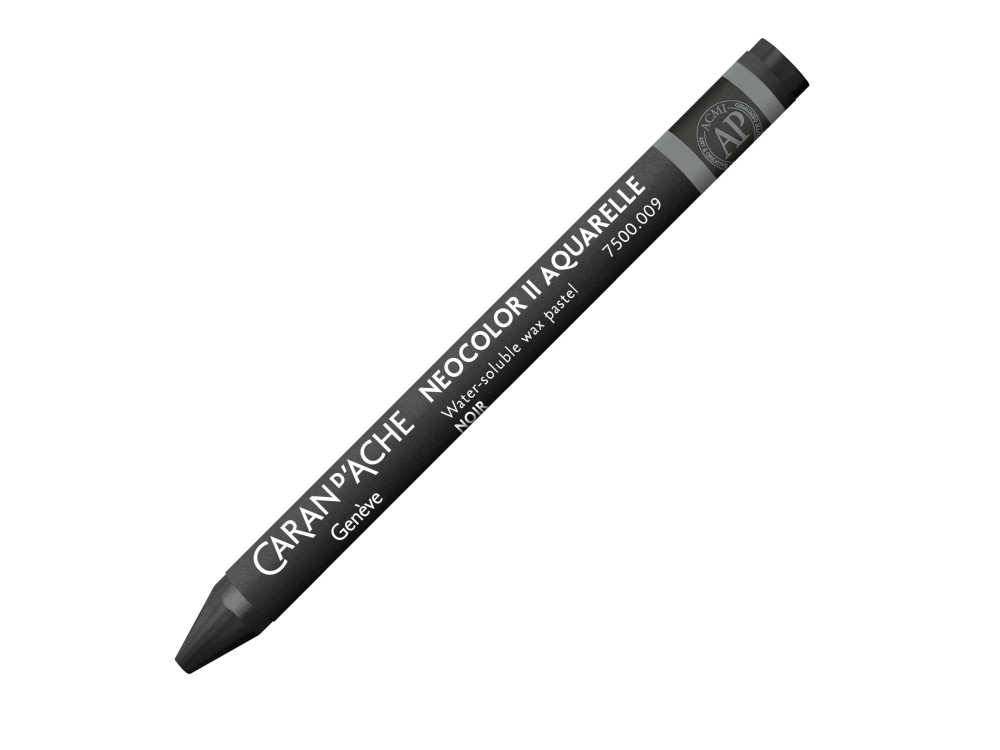 Neocolor II water-soluble wax pencil - Caran d'Ache - 009, Black